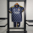 Kit Infantil Real Madrid II 23/24 Adidas - Preto