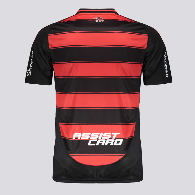 Camisa Flamengo I 2025 Adidas Torcedor Masculina - Vermelho/Preto - Com Patrocínios