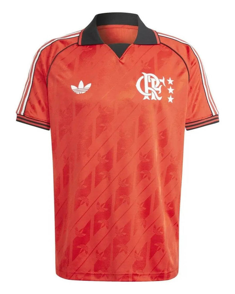 Camisa Flamengo Lifestyle 2024/25 Torcedor Adidas Masculina - Vermelho
