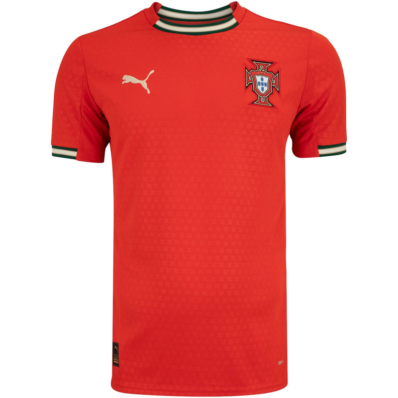 Camisa Portugal I 25/26 Puma Torcedor Masculina - Vermelha e Verde