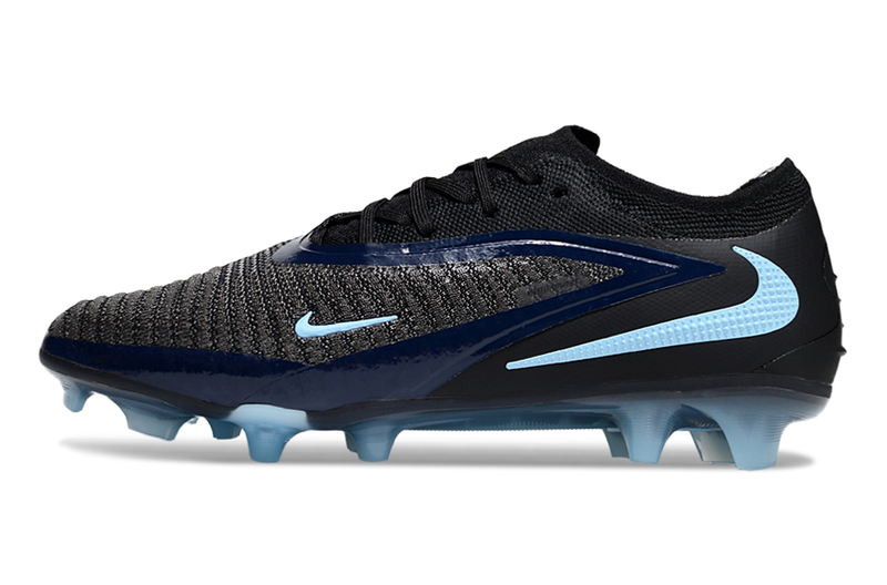 Chuteira Nike Phantom 6 Elite FG - Preto e Azul - Pack Shadow