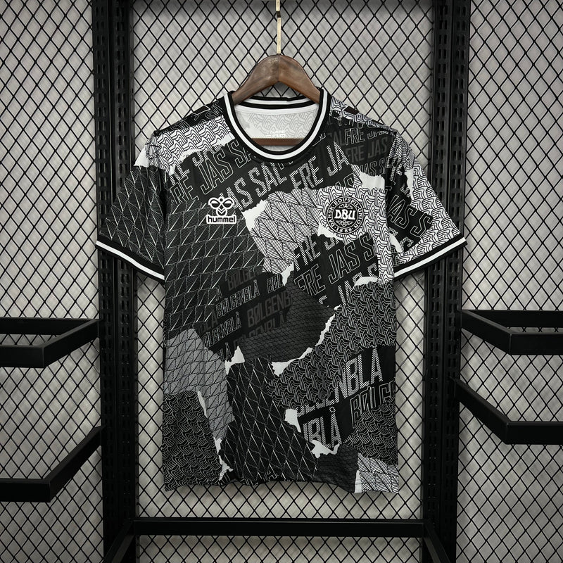 Camisa Dinamarca Pré-Jogo 24/25 - Torcedor Masculina Lançamento