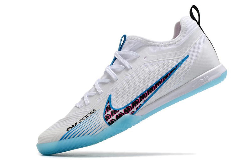 Chuteira Nike Air Zoom Mercurial Vapor XV Pro Futsal - Branco e Azul